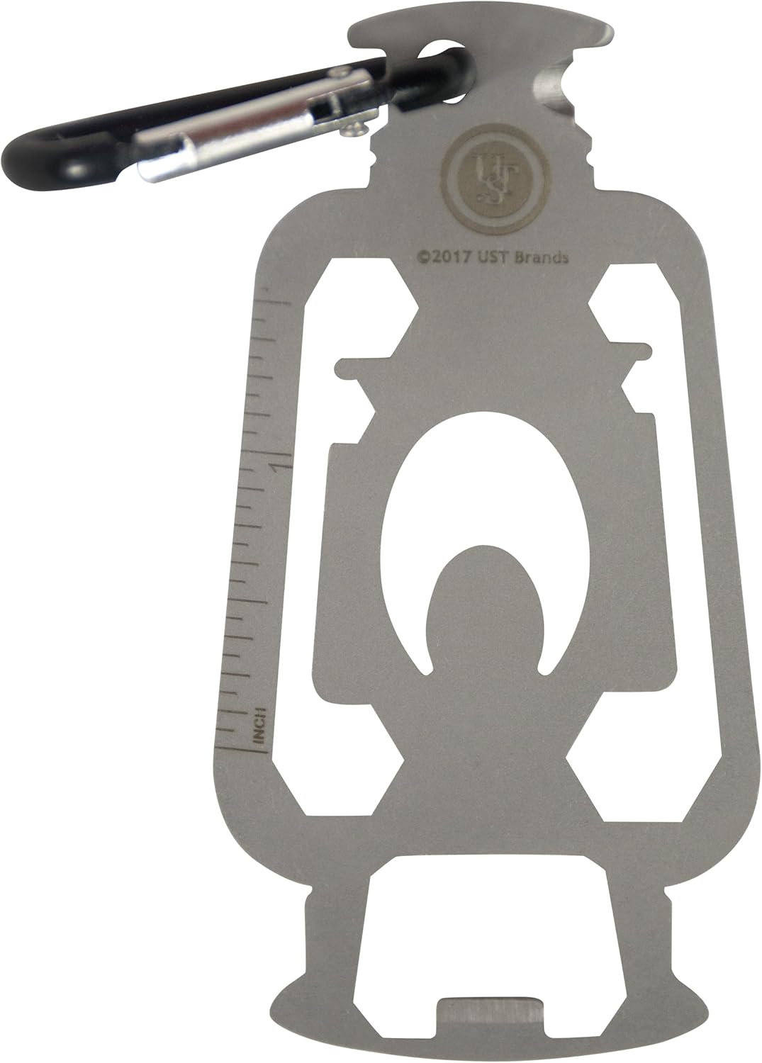 UST Tool-a-Long Multi-Tool Carabiners with Durable, Compact Stainless Steel Construction for Hiking, Kayaking, Camping, Travel and Outdoor Survival