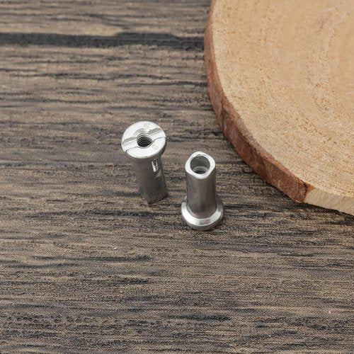 ECSiNG 100Pcs Bicycle Spoke Nipples Fit for 14G / 2mm Dia Spoke Mountain Road Bike Silver Steel 14mm Long Cycling Replacement Accessories
