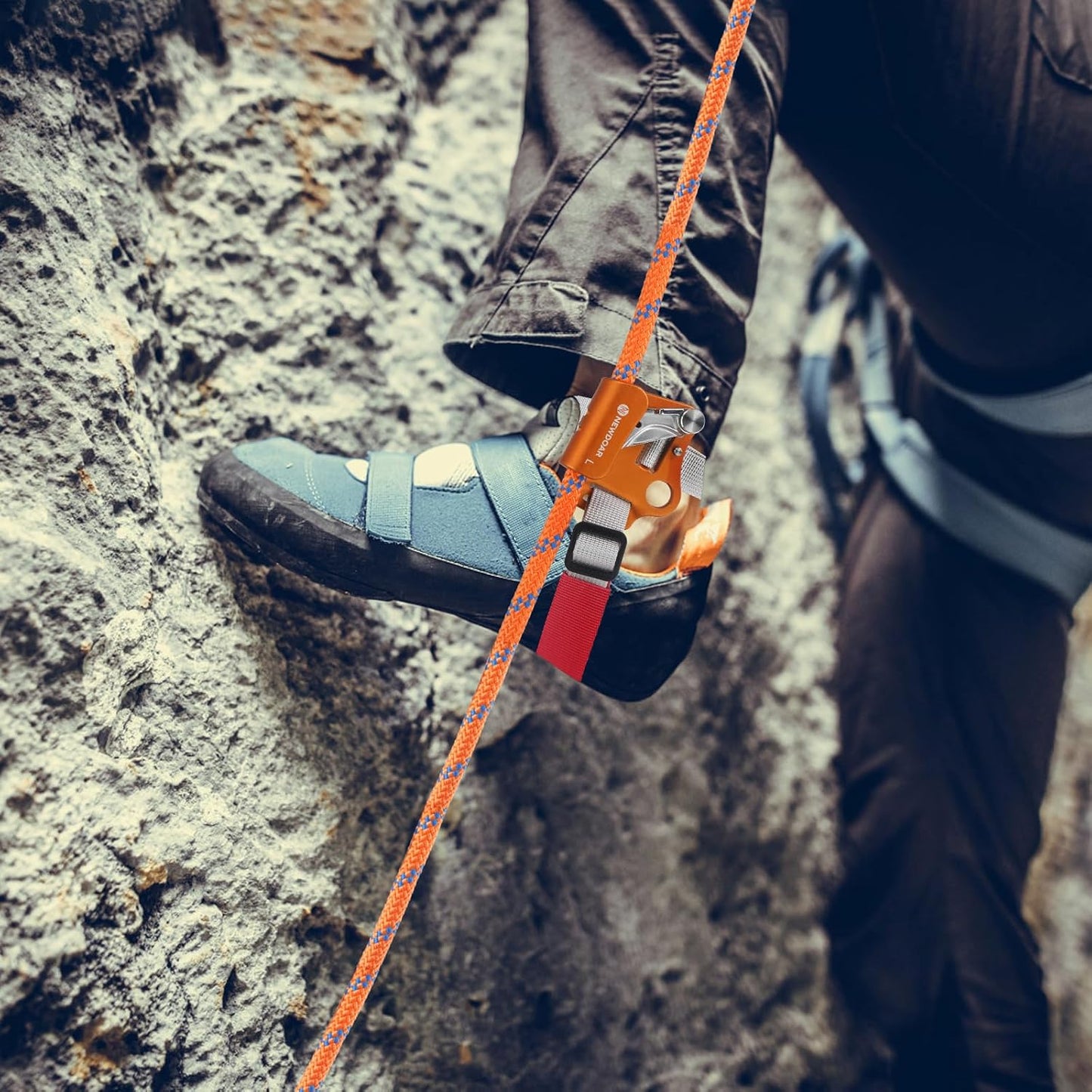 NewDoar Foot Ascender Riser Rock Climbing Mountaineering Equipment Climbing Device