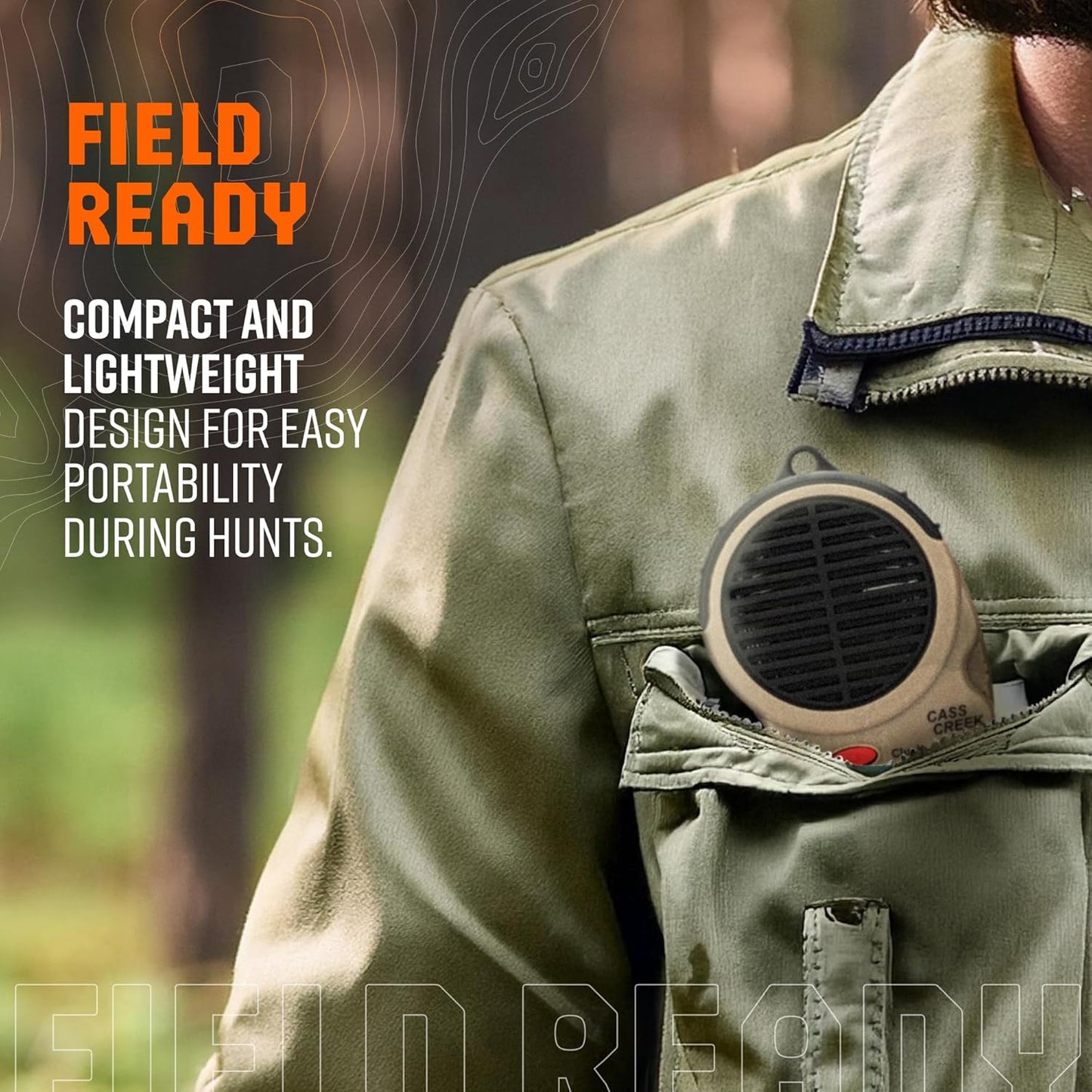 Cass Creek Ergo Call, Handheld Electronic Hunting Call, Compact Design, 5 Authentic Calls in 1, Expert Calls for Everyone
