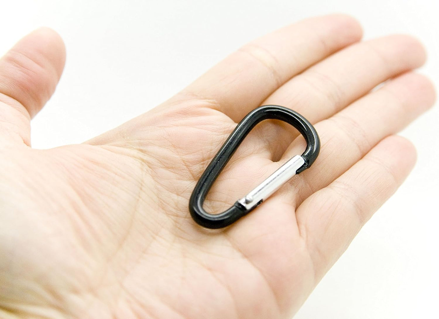 100pcs Aluminum Carabiner Clip Key Chain Key Ring 1-7/8 (Assorted Color) by OnDepot