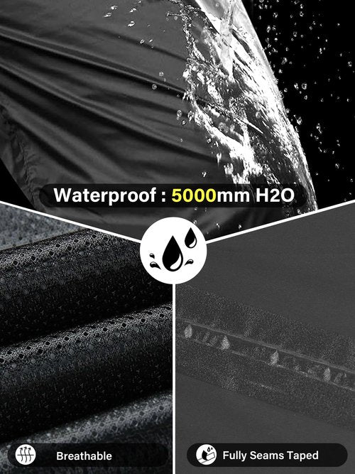 Women's Rain Pants Waterproof Hiking Pants Windproof Lightweight Rain Over Pants for Outdoor Golf Fishing Rainy Day,2090,Black,M