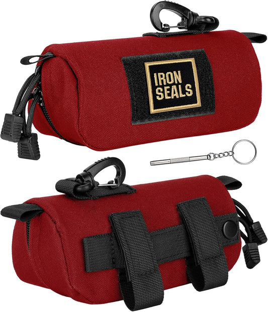 IronSeals Extra Large Tactical Molle Sunglasses Case Anti-Shock Semi-hard Clamshell Glasses Case, X-Large