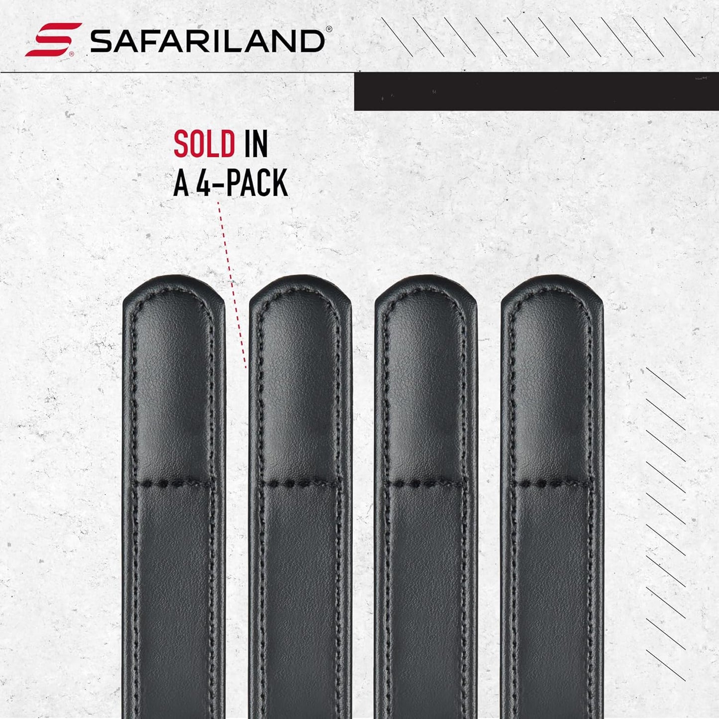 BIANCHI 7906 AccuMold Elite Belt Keeper, 1 Inch (25MM) Width, Pack of 4, Fits 2.25 Inch Belt