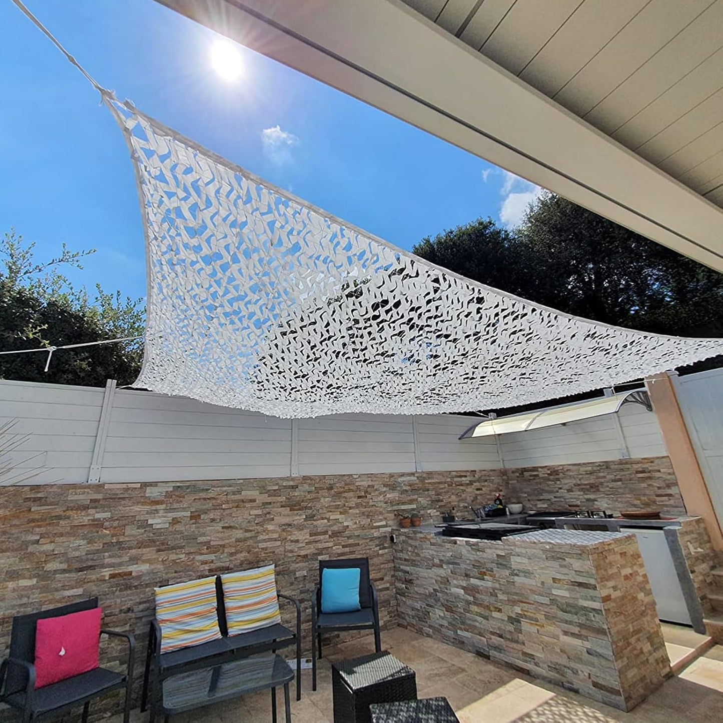 HYOUT Camo Netting Camouflage Net Bulk Roll for Hunting Blinds Ghillie Sunshade, Camping, Military Party Decoration