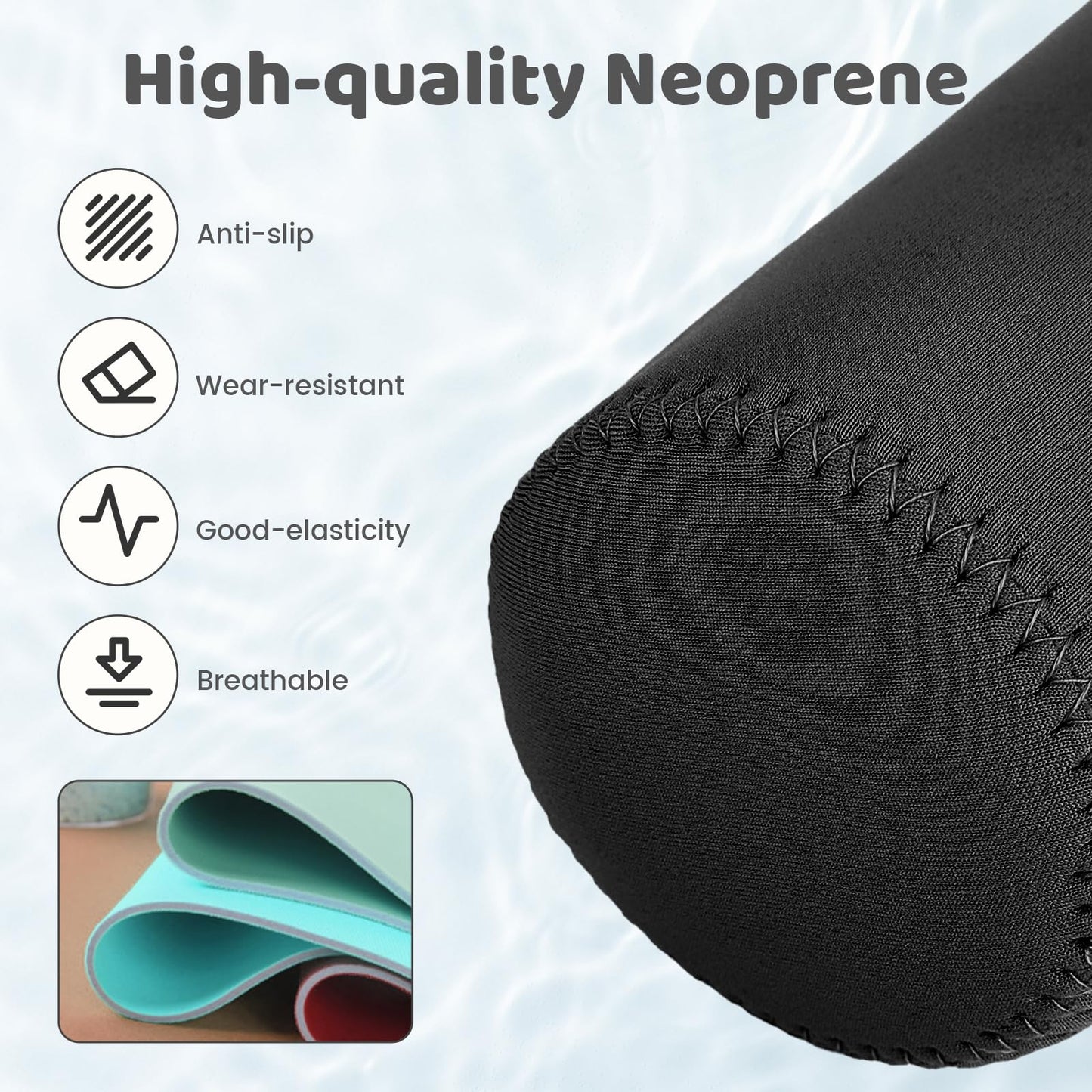 2Pcs Sleeve for 22oz Cirkul Water Bottle,Neoprene Water Bottle Sleeve for 22oz Cirkul Tumbler with Shoulder Strap,Water Bottle Cover Compatible with 22oz Cirkul Stainless Steel&Plastic Water Bottle