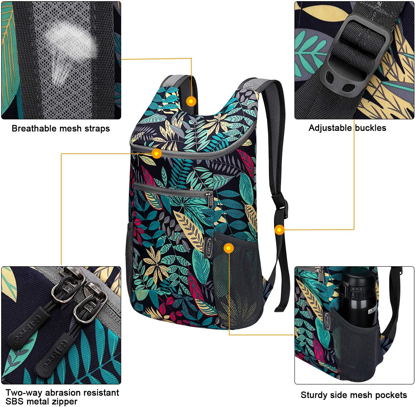 G4Free Lightweight Packable Hiking Backpack for Men Women Small Hiking Daypacks Foldable Shoulder Pack Casual Outdoor Bag 11L