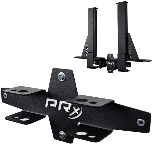 PRx Performance Squat Rack Spotter Arm Pairs, Fits Profile ONE 2x3 with 5/8" Hole & PRO 3x3 with 1" Holes in Upright Squat Racks, USA Made, (Spotter Arm Storage)
