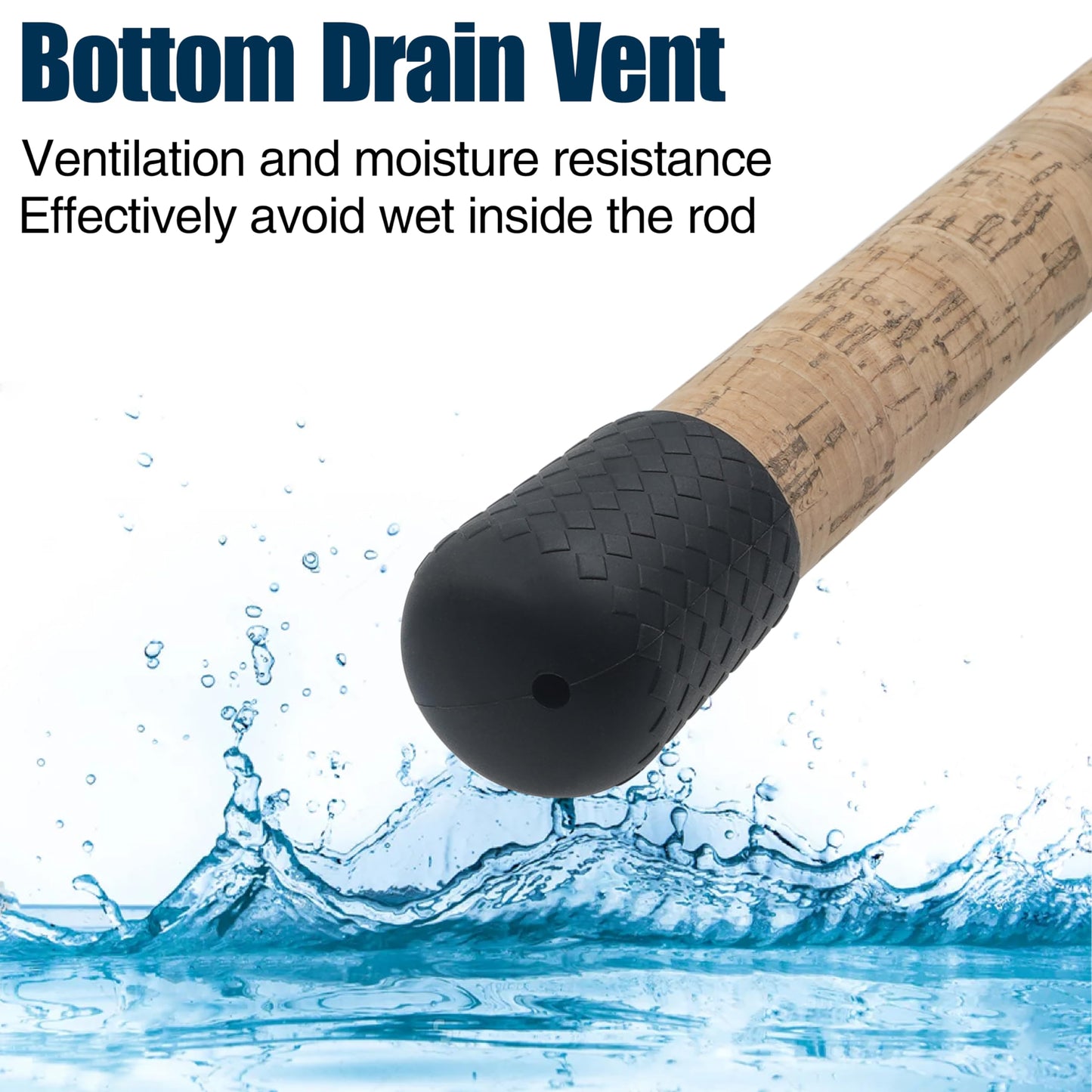 AGOOL Fishing Rod Butt Cushion Silicone Butt Cap End Seat Protector for Fishing Tackle Gear (L/M/S) 3colors 6pcs