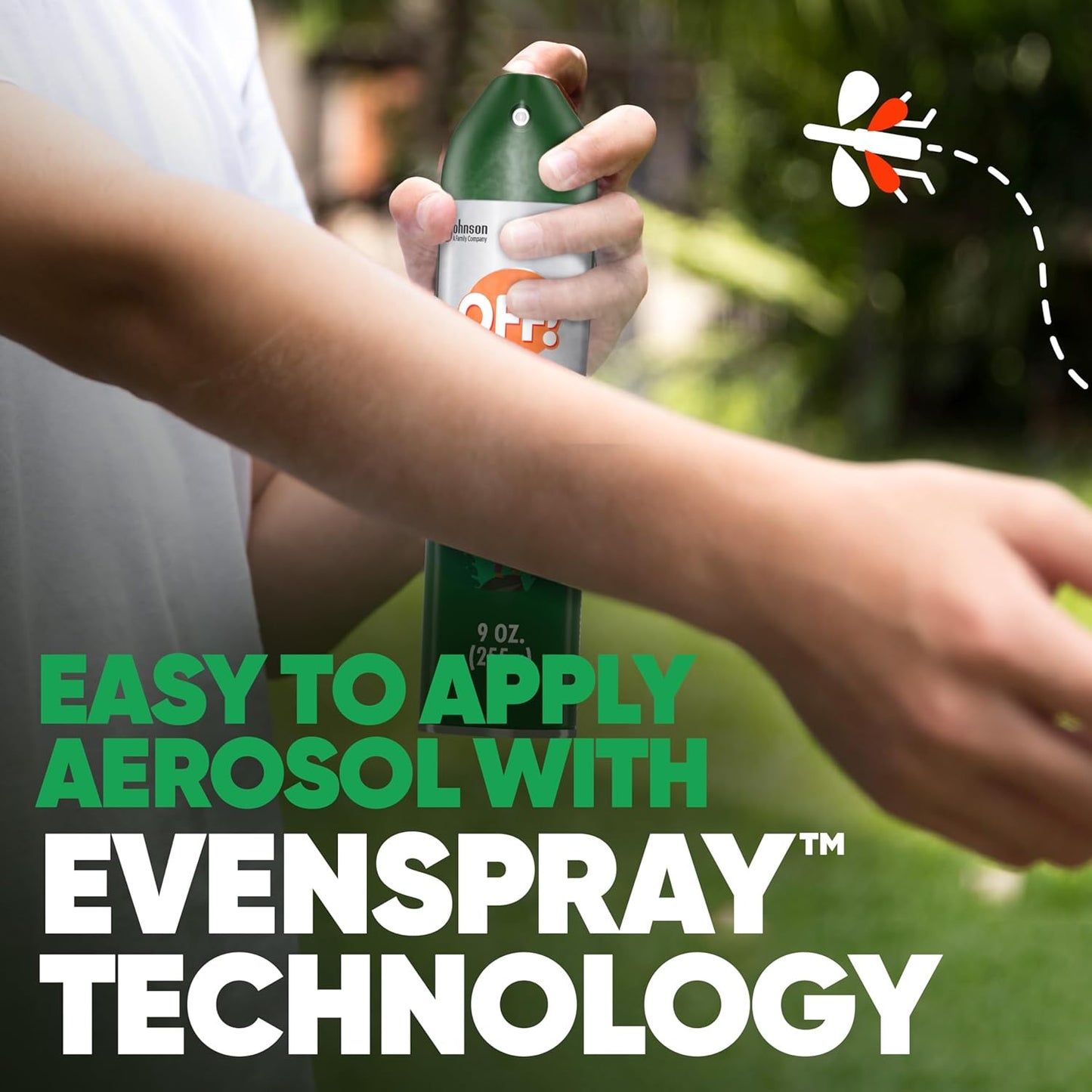 OFF! Deep Woods Sportsmen Insect Repellent Aerosol, Bug Spray Containing 30% Deet, Protects Against Mosquitoes, 6 Oz, 4 Count