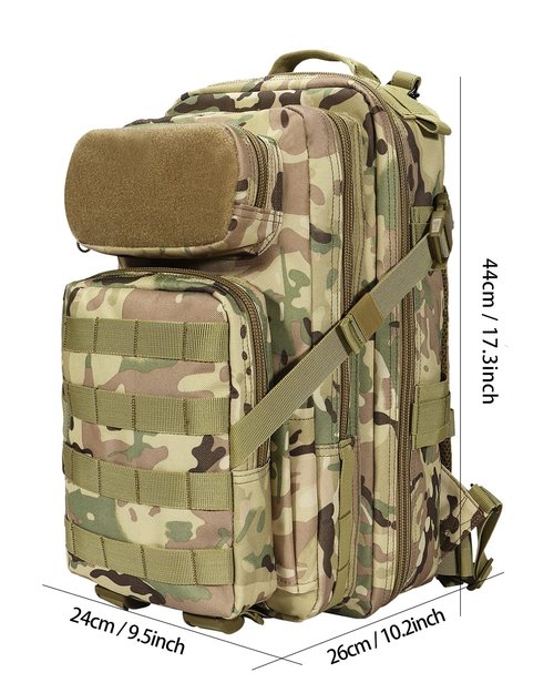 BOMTURN for Mens Tactical Backpack Military Backpacks 27L Small Army Survival Backpacks Small Waterproof Bug out Bag