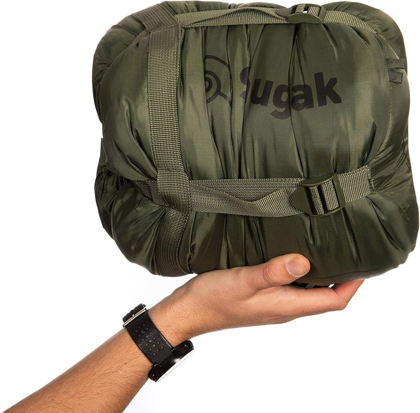 Snugpak Basecamp Ops Insulated Sleeping Bag with Compression Sack - Olive Green