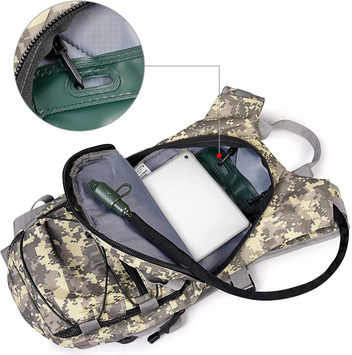 G4Free Hydration Pack Sports Runner Hydration Backpack with 3L Bladder for Running Hiking Cycling Biking