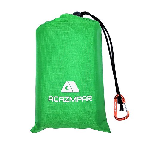 Waterproof Camping Tent Tarp, Ultralight Tent Footprint, Ground Tent Floor Saver for Camping Hiking (Green-79 x55)