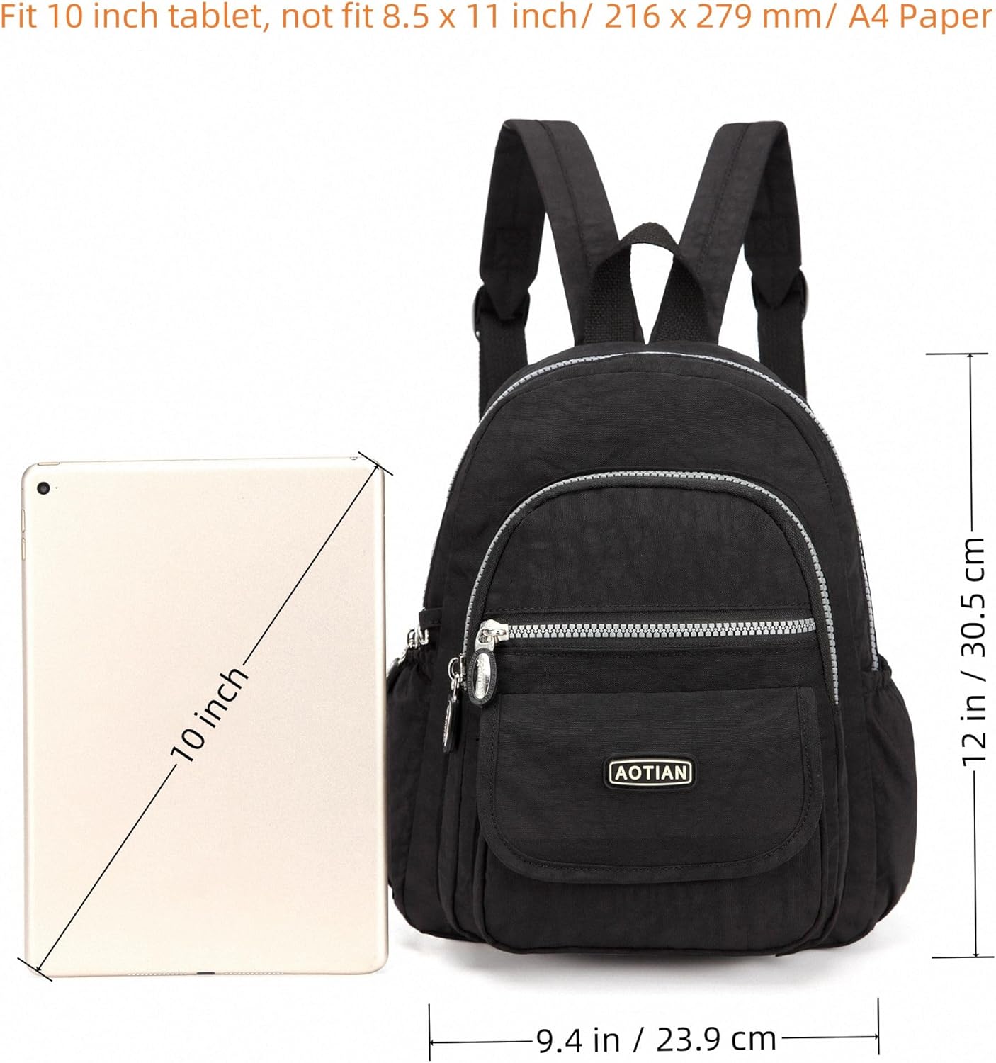 AOTIAN Mini Nylon Women Backpacks Casual Lightweight Small Daypack for Girls