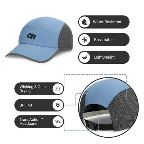 Outdoor Research Swift Cap – UPF 40+, Lightweight, Breathable, Quick-Dry, Spice Reflective, One Size