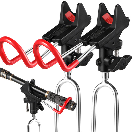 PLUSINNO Fishing Rod Holders - Bank, Beach, 360 Adjustable Fishing Pole Stand, Gift for Men