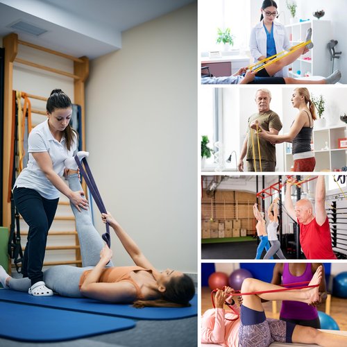 Resistance Bands for Working Out, 6 Packs Exercise Bands, Workout Bands, Pull Up Assistance Bands for Body Stretching Training Physical Therapy Muscle Training for Men & Women (6-Piece Set)