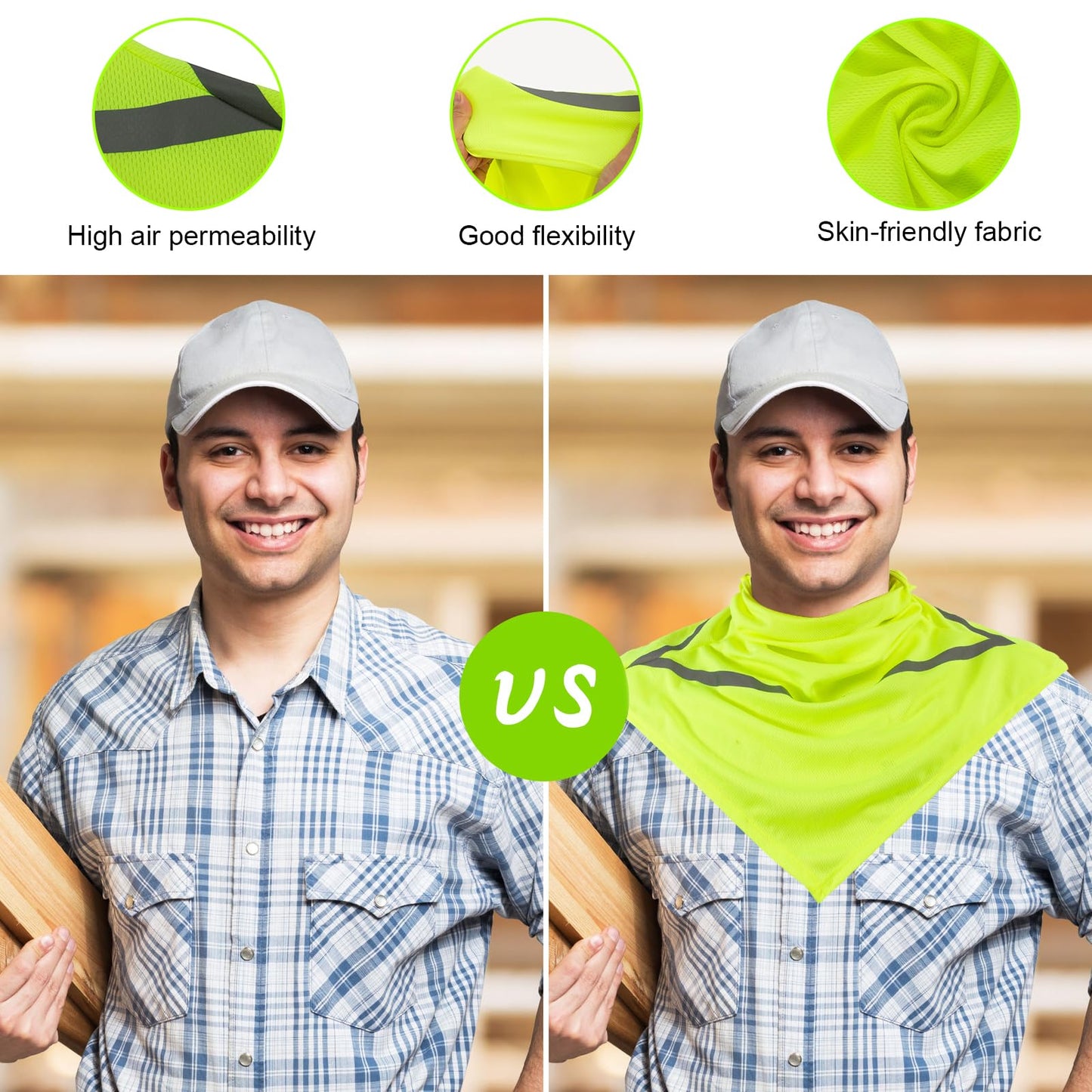 4Pcs Balaclava Summer Sun Protection Face Mask,Breathable Windproof Long Face Cover with Reflective Stripe,Cooling Motorcycle Fishing Sun Mask Men Women