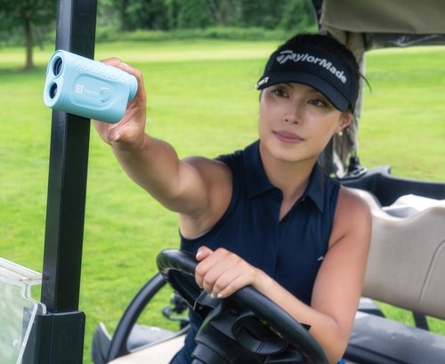 VOVEX Vista – Golf Rangefinder with Slope & Vibration, Rechargeable, Magnetic Mount, Lightweight & Compact – Golf Gift for Men, Women, Beginners & Seniors – Tournament Legal