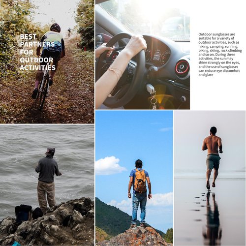 WISTON Polarized Sunglasses for Men Women Tr90 Rimless Sports Sunglasses for Baseball Running Fishing Driving W8002 Brown