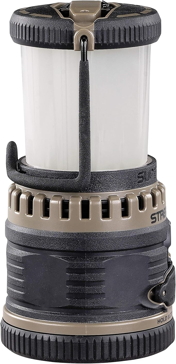 Streamlight 44931 Siege 540-Lumen Compact D Alkaline Outdoor Hand Lantern/Flashlight Combo, Coyote