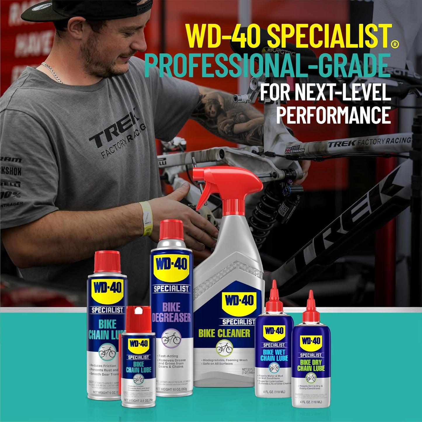 WD-40 Specialist Bike Chain Lube - 6 OZ | Premium Lubricant for Smooth Cycling
