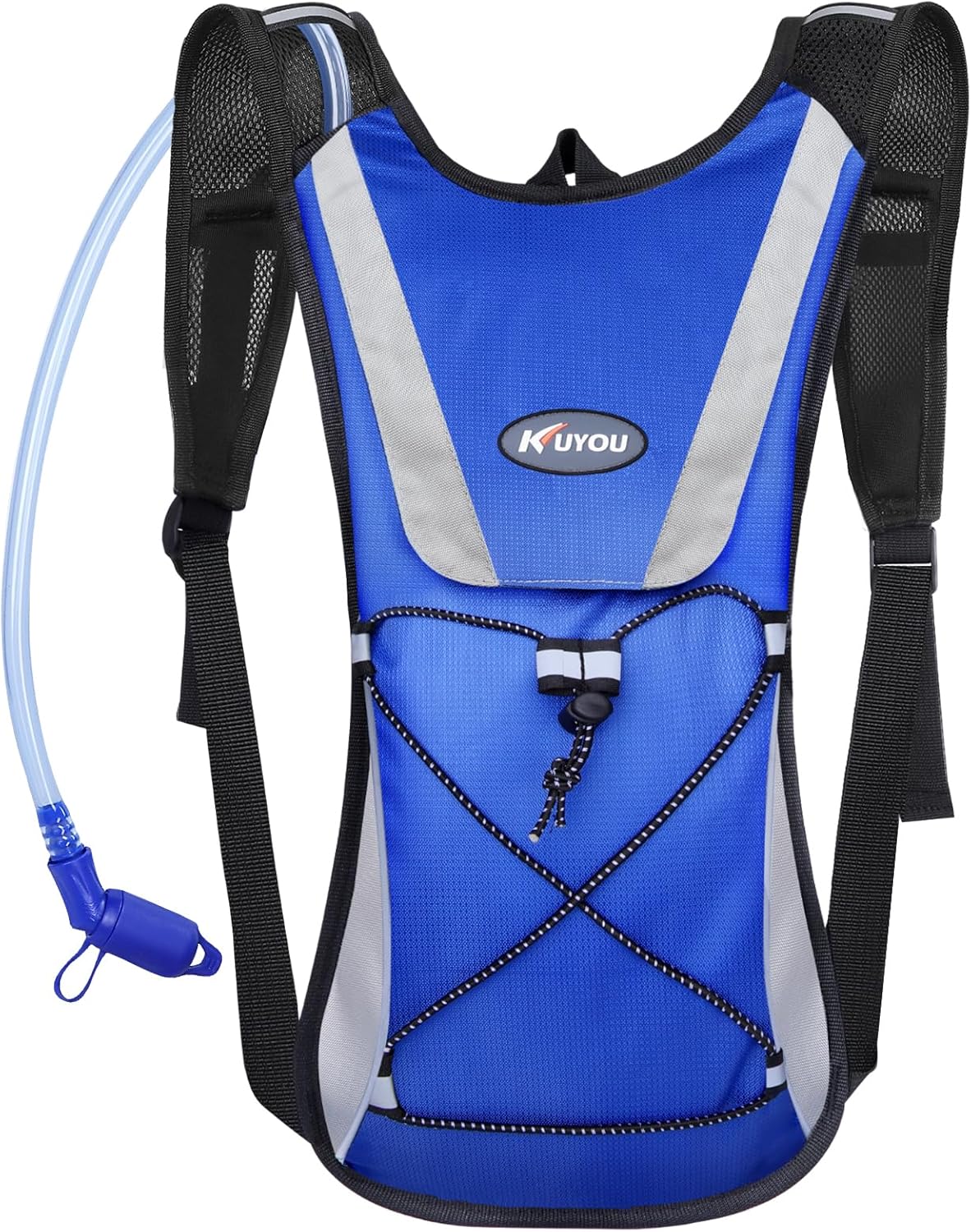 KUYOU Running Hydration Vest - Lightweight Insulated Hydration Backpack with 2L Water Bladder, Adjustable Chest Straps and Reflective Water Backpack for Trail Running Marathon Race Hiking Cycling