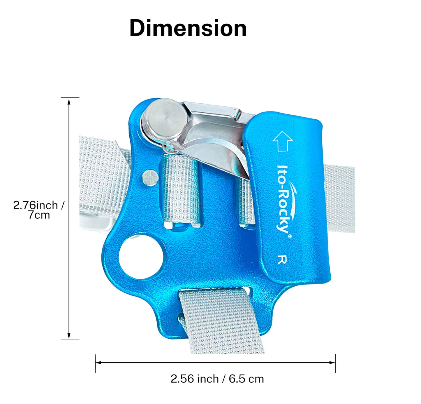 Ito Rocky Foot Ascender Riser - Rope Climbing Equipment for SRT Climbing & Tree Arborist Climbing Device
