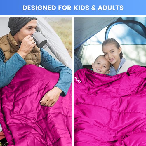 CPJCMP 0 Degree Sleeping Bag|100% Cotton Flannel XXL for Adults|Big and Tall Cold Weather Winter Zero Degree Camping,Free Compression Sack