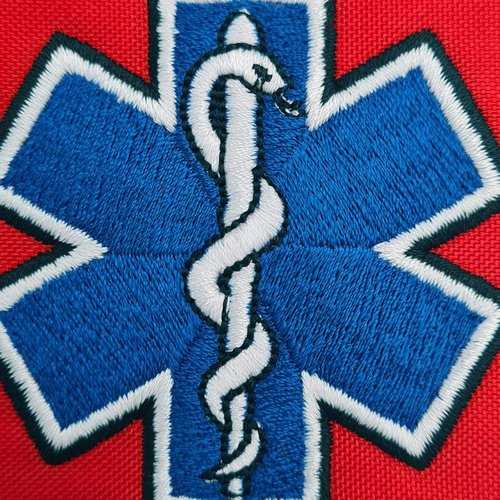 Medical Skull EMS EMT Paramedic Morale Tactical Army Gear Fastener Patch (Black)