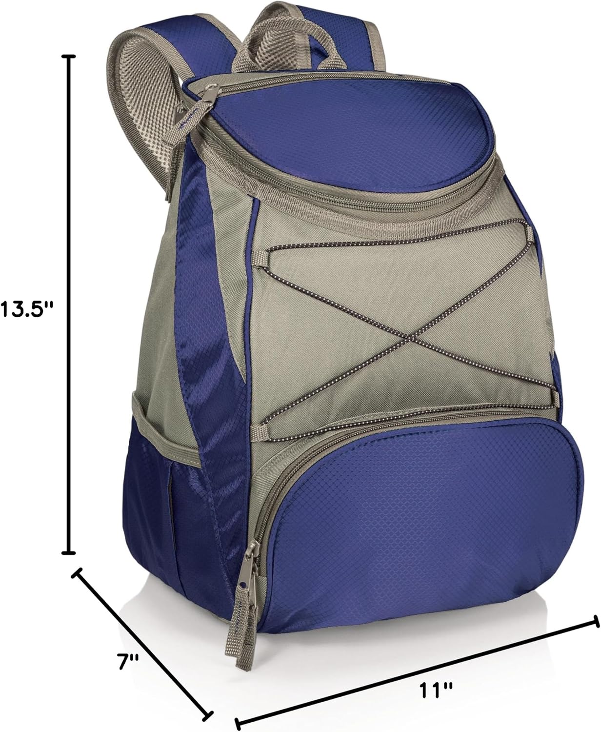 ONIVA - a Picnic Time brand PTX Backpack Cooler, Soft Cooler Backpack, Insulated Lunch Bag, (Black with Gray Accents)