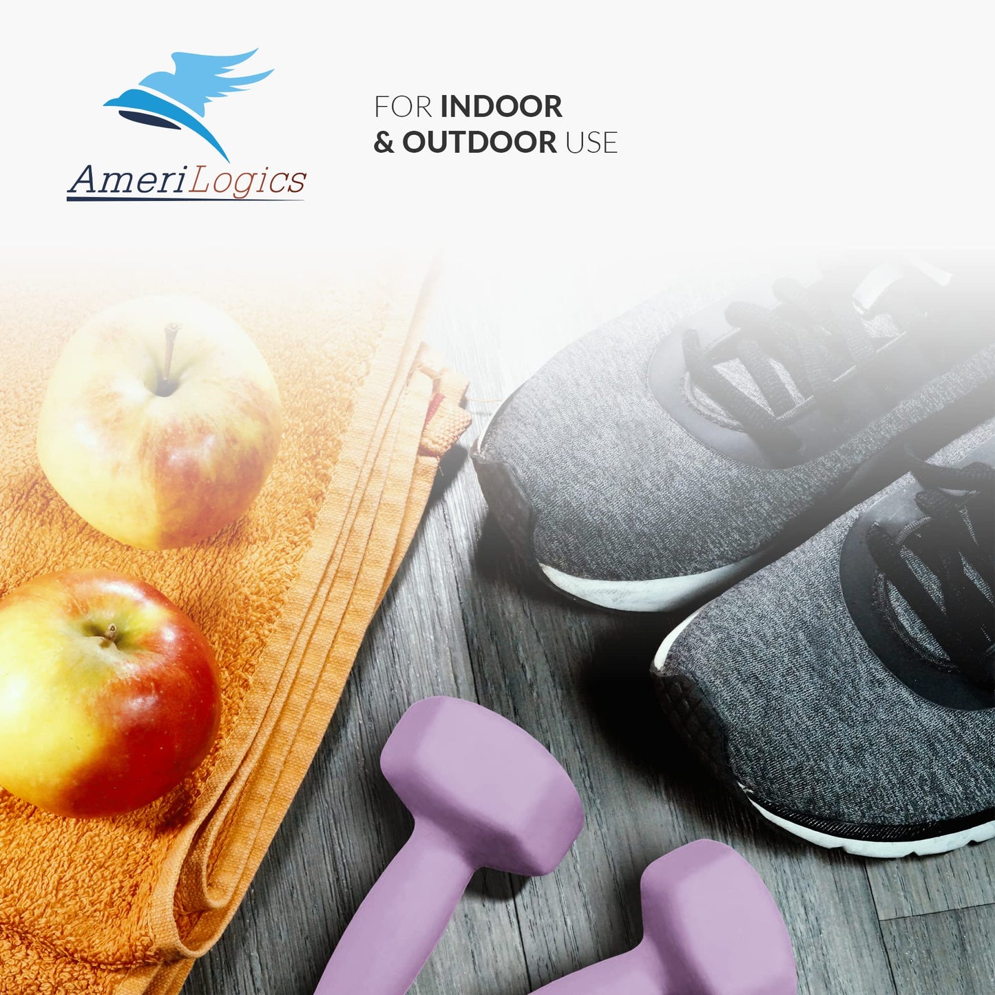 AMERI LOGICS Neoprene Dumbbell Sets- complete with a storage rack, non-slip, hex shape weights-bar grips with each set for working out with optimal comfort-ideal weight sets for your home gym.