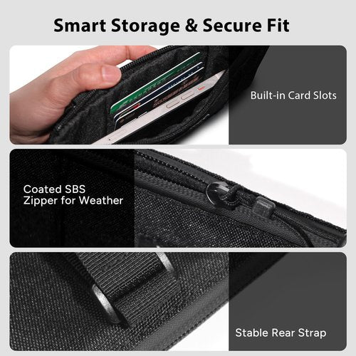 YMNHNB Bike Frame Bag – Water-Resistant Top Tube Bike Bag, Minimalist Bicycle Storage Pouch for Smartphone & Cards, Fits Road & Mountain Bikes