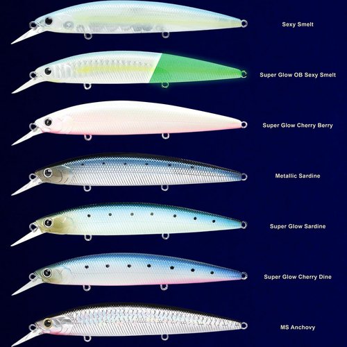 LUCKY CRAFT Surf Pointer 115MR - Saltwater Fishing Lures for Halibut & Striped Bass