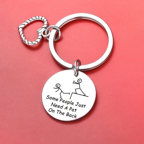 ZQEOU Humor Keychain Friend Birthday Keychain For Best Friend Jewelry Friend Appreciation Gift Sarcasm Gift Soul Sister Gift Friendship Gift Friend Going Away Gift Inspirational Gift