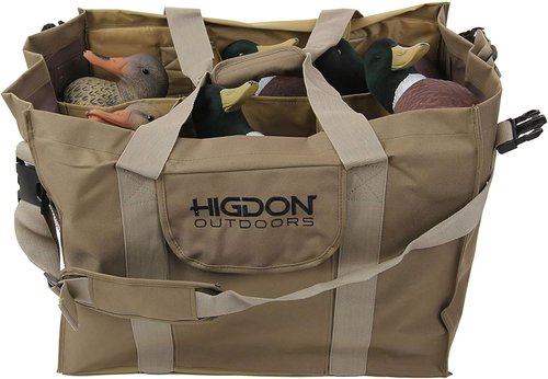 Higdon Outdoors Magnum Full-Body Mallard Duck Decoys with Bag | Realistic Movement for Waterfowl Hunting & Apex Stake System for Easy Setup | Variety Pack | Flocked Heads | 6pk