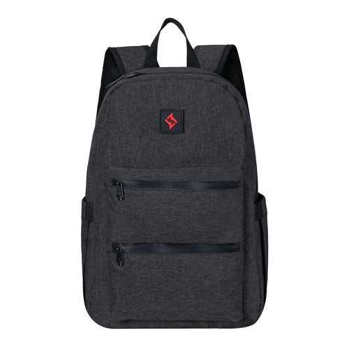 zazzy Smell Proof Backpack Lockable Carbon Fiber Odor Proof Backpack, Backpack with Lock, Travel Backpack Daypack Black