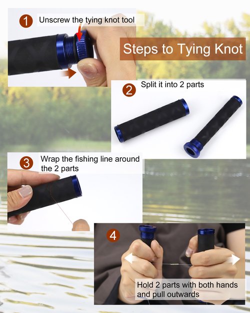Wxvhji Knot Puller Fishing Knot Tying Tool Fishing Line Knot Puller Tool Fish Hook Tying Tool Fishing Knot Assist Tool Fishing Hook Tie Tool Knot Tool Fishing Line Knotting Device Knot Grippers