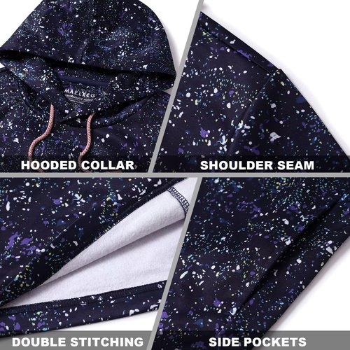 Men's Hoodies Mid-Weight Brushed Pocket Moisture Wicking Hooded Kangaroo Pocket Mens Sweatshirts Hoodies