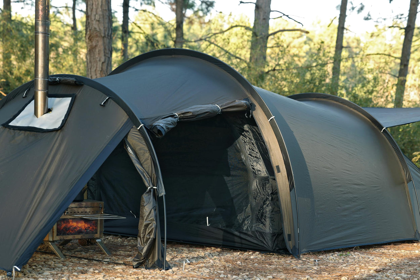 Hot Tent For 1-2 Person With Stove Jack Winter Tent + Camping Wood Tent Stove + Hot Tent Stove Jack