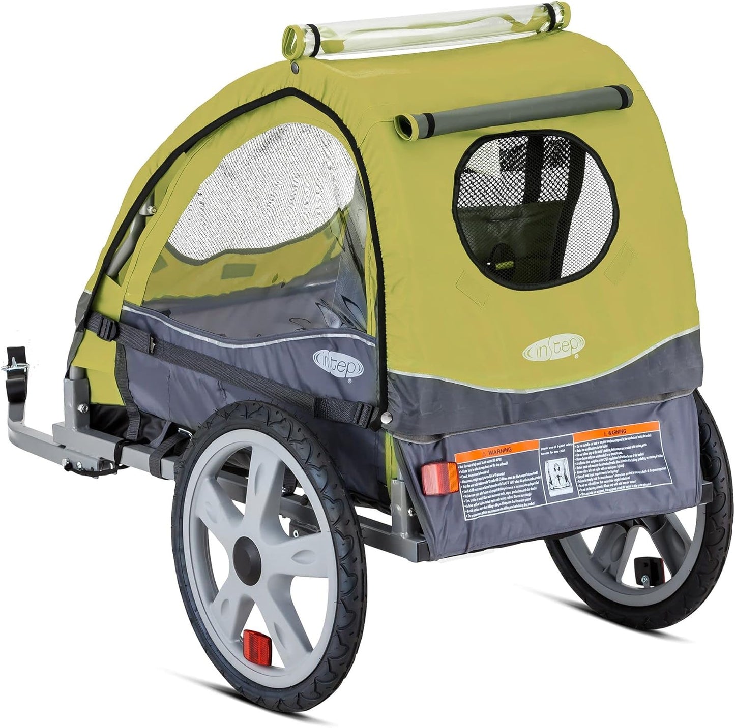 Take 2 or Sync Kids Bike Trailer, Single or Double Seat, Universal Coupler, Folding Frame, Quick-Release Wheels, Canopy with Bug Screen and Weather Shield, Bike Trailer for Kids