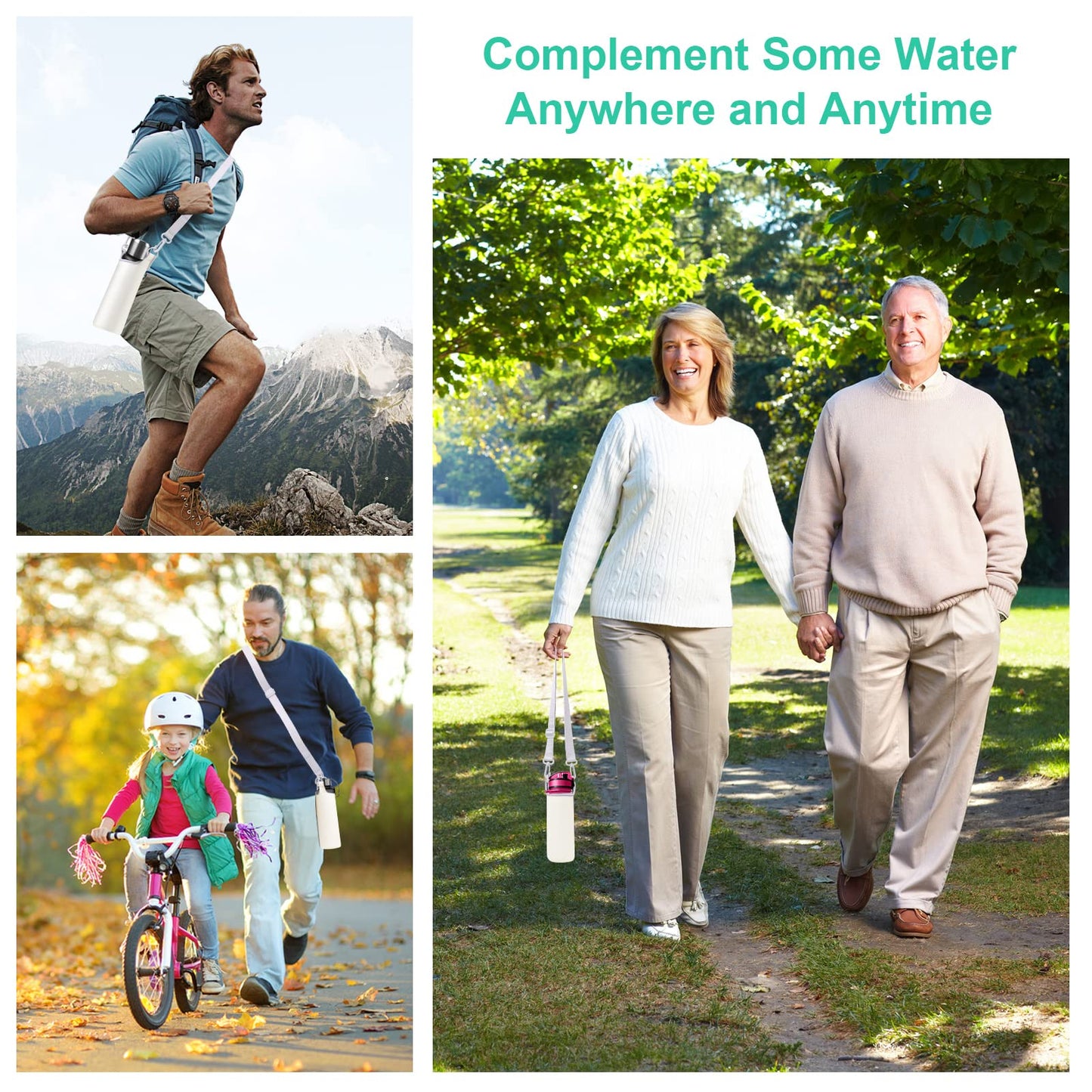 37PCS Sublimation Blanks Water Bottle Carriers Bag 26oz Insulated Neoprene Water Bottle Holder Sleeve Tumbler Blank Pouch Cover for 750ml with Adjustable Strap for Adult Kids