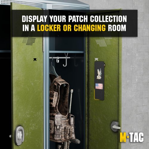 M-Tac Magnetic Tactical Patch Board - Display Panel Holder with Loop Surface Organizer for Military Army Combat Morale Patches with Hook Fasteners Emblems & Patches for Vest Backpacks