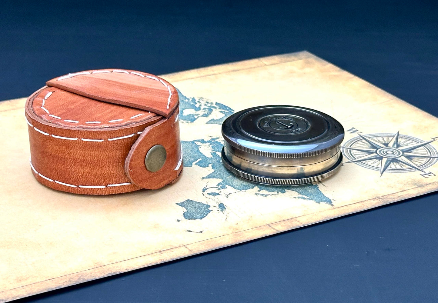 for I Know The Plans I Have for You - Jeremiah 29:11, Compass Engraved Leather Box, Christian & Religious Gifts for Men, Confirmation, Communion & Baptismal Gifts