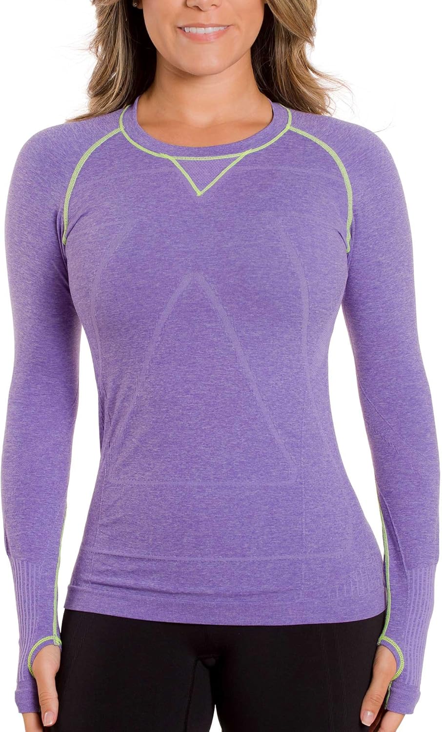 Zensah Women's Run Seamless Long Sleeve Running Shirt