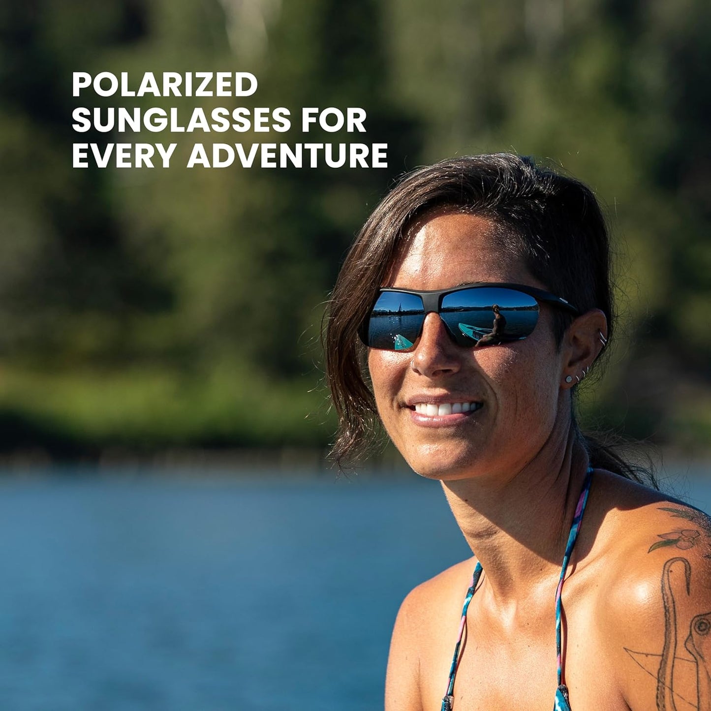 Suncloud Zephyr Polarized Sunglasses – 100% UV Protection – Comfortable Fit, Trendy Design – for Men & Women