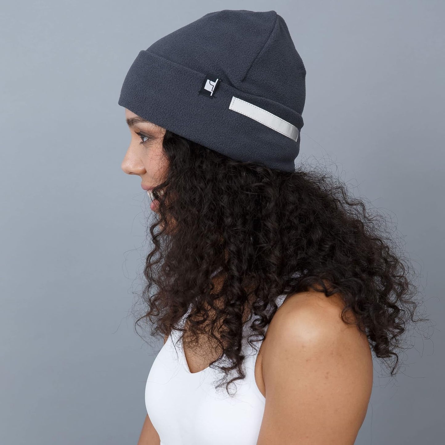 The Hat Depot Fleece Winter Functional Beanie Hat Cold Weather-Reflective Safety for Everyone Performance Stretch