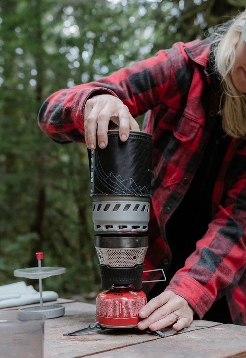 MSR WindBurner Personal Windproof Camping and Backpacking Stove System, Black