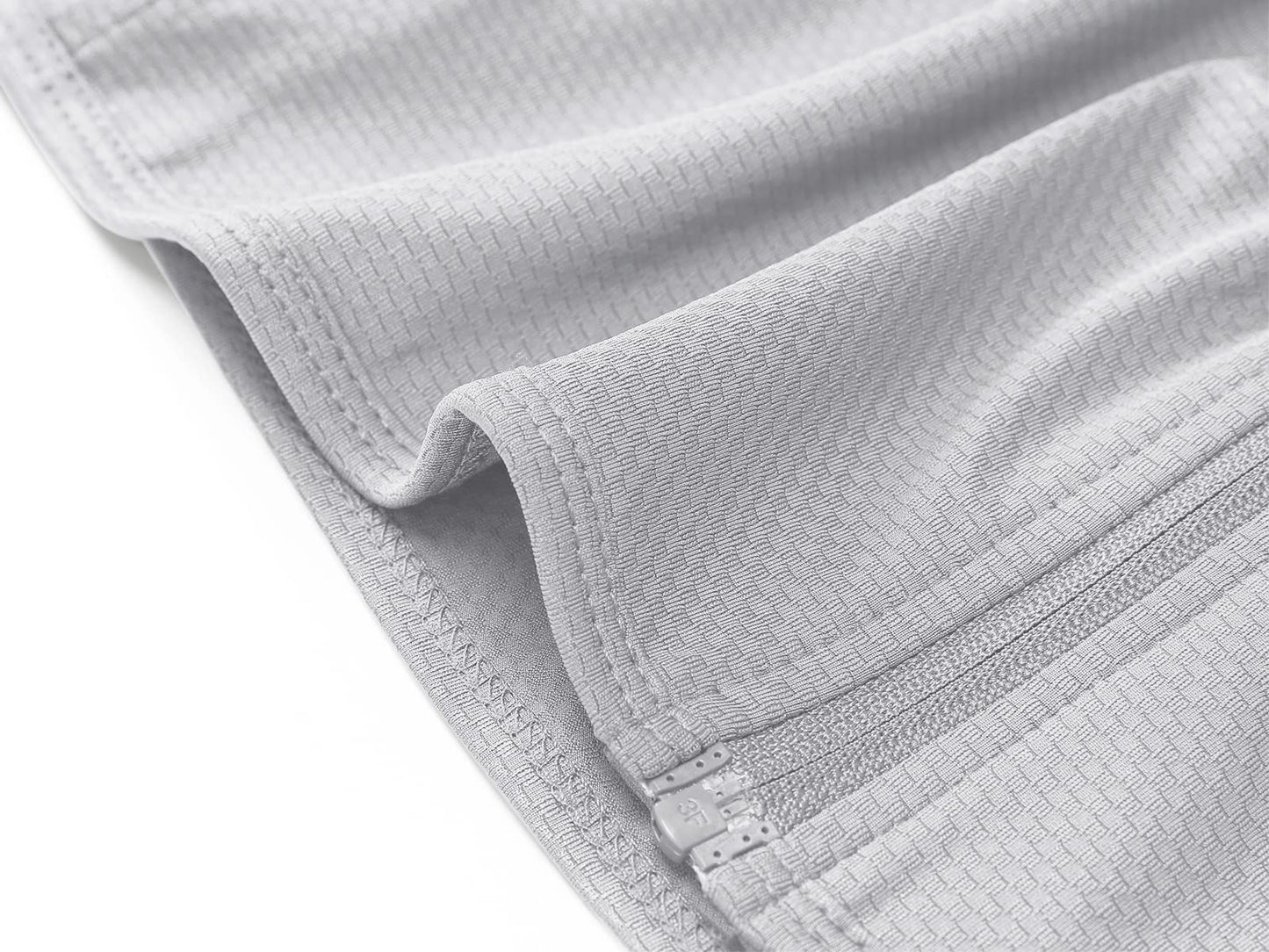 MAGCOMSEN Lightweight Jacket for Women UV Protection Long Sleeve Shirts Quick Dry Running Hiking Shirts Light Grey XL
